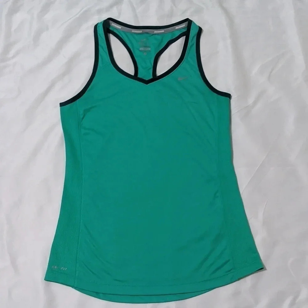 Nike Running Dry Fit Tank Top, Color Green Size S